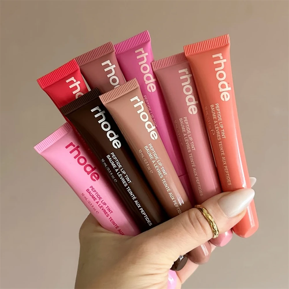 Rhode Lip Glosses Plump Moisturizing Lip Glaze Cinnamon Roll Oil Long Lasting Nourishing Lipstick Care Products For Women Girls