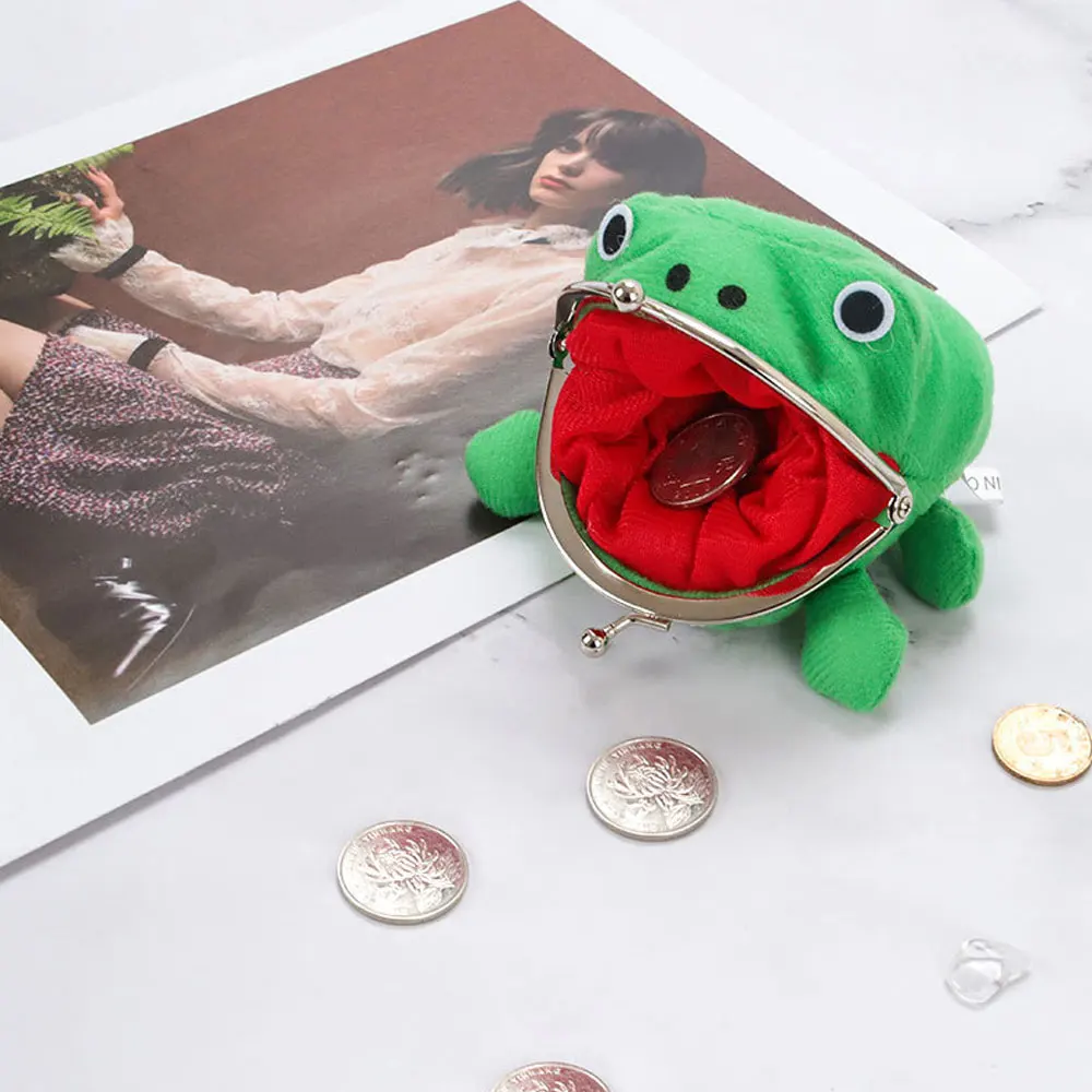 Coin Holder Frog Wallet Anime Cartoon Frog Coin Purse Mini Storage Bag