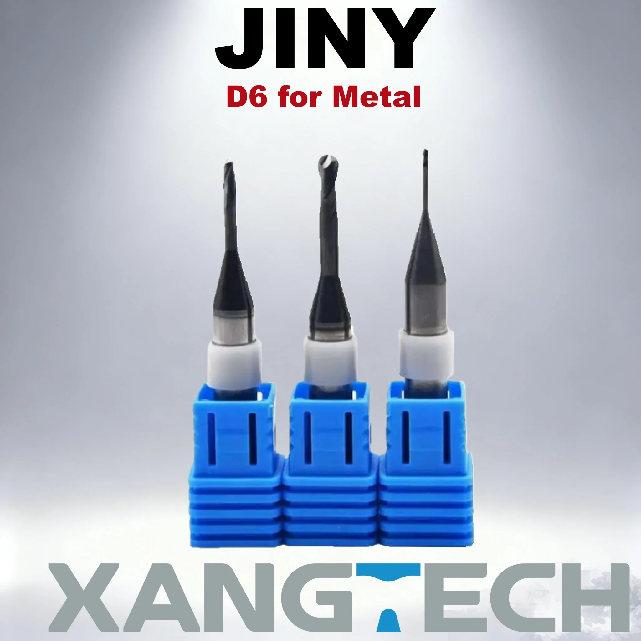 

XANGTECH JINY Metal Milling Bur Cad Cam Tungsten Steel Dentistry Drill D6 For Titanium Dental Material Milling Cutters