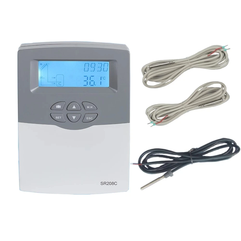 Solar Water Heater Controller SR208C for split solar water heating system,low price with high quality