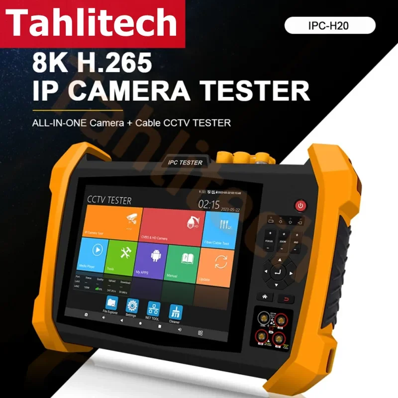 

Ipc H20 MOVTADHSEFG CCTV Tester 8Mp Ahd Cvi Tvi ex-sdi 8K Tdr Multimeter/ Ranging/Built-in Camera/Global Positioning System