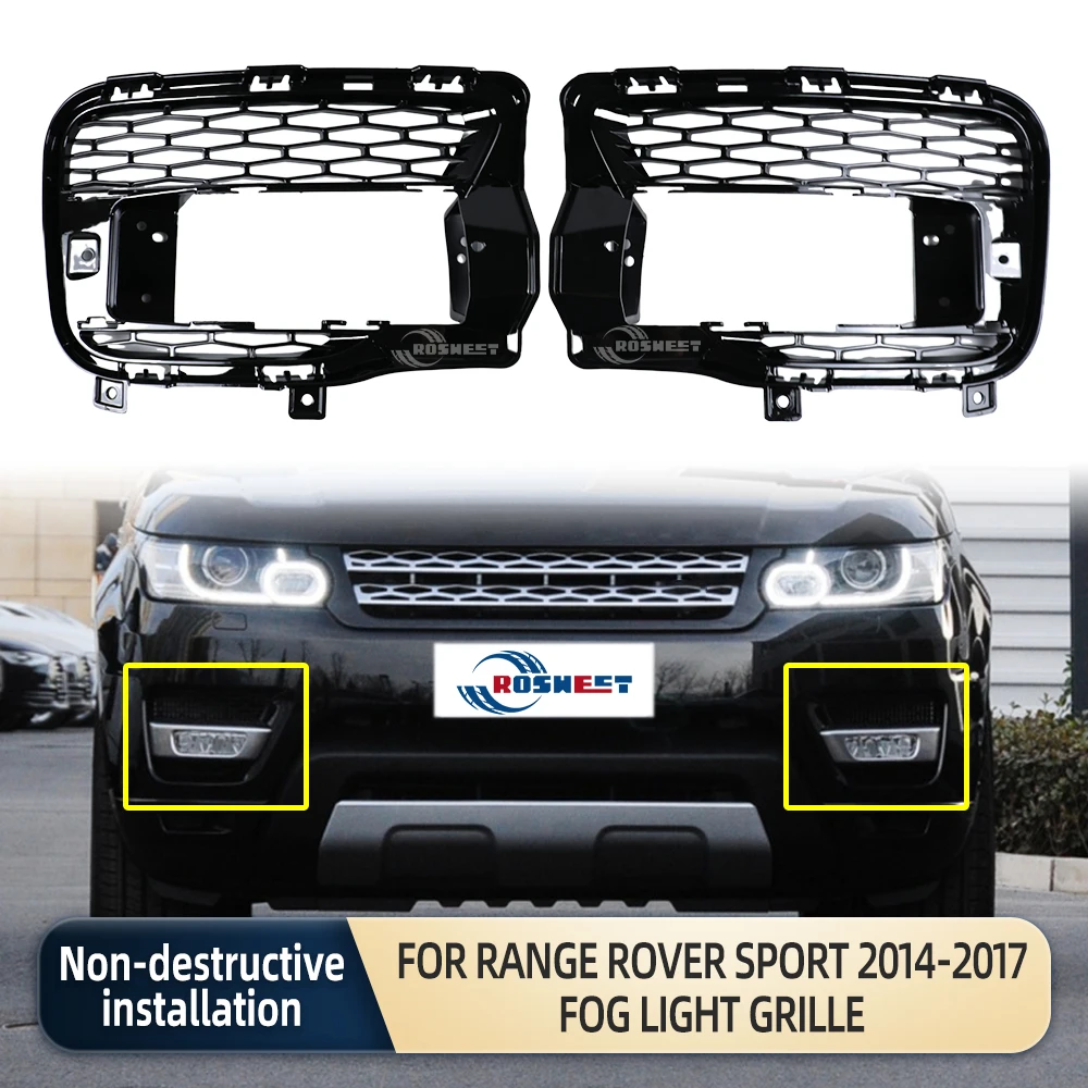 

Front Fog Light Grill Cover Bumper Lower Grille For Land Rover Range Rover Sport 2014-2017 L494 Fog Light Grille