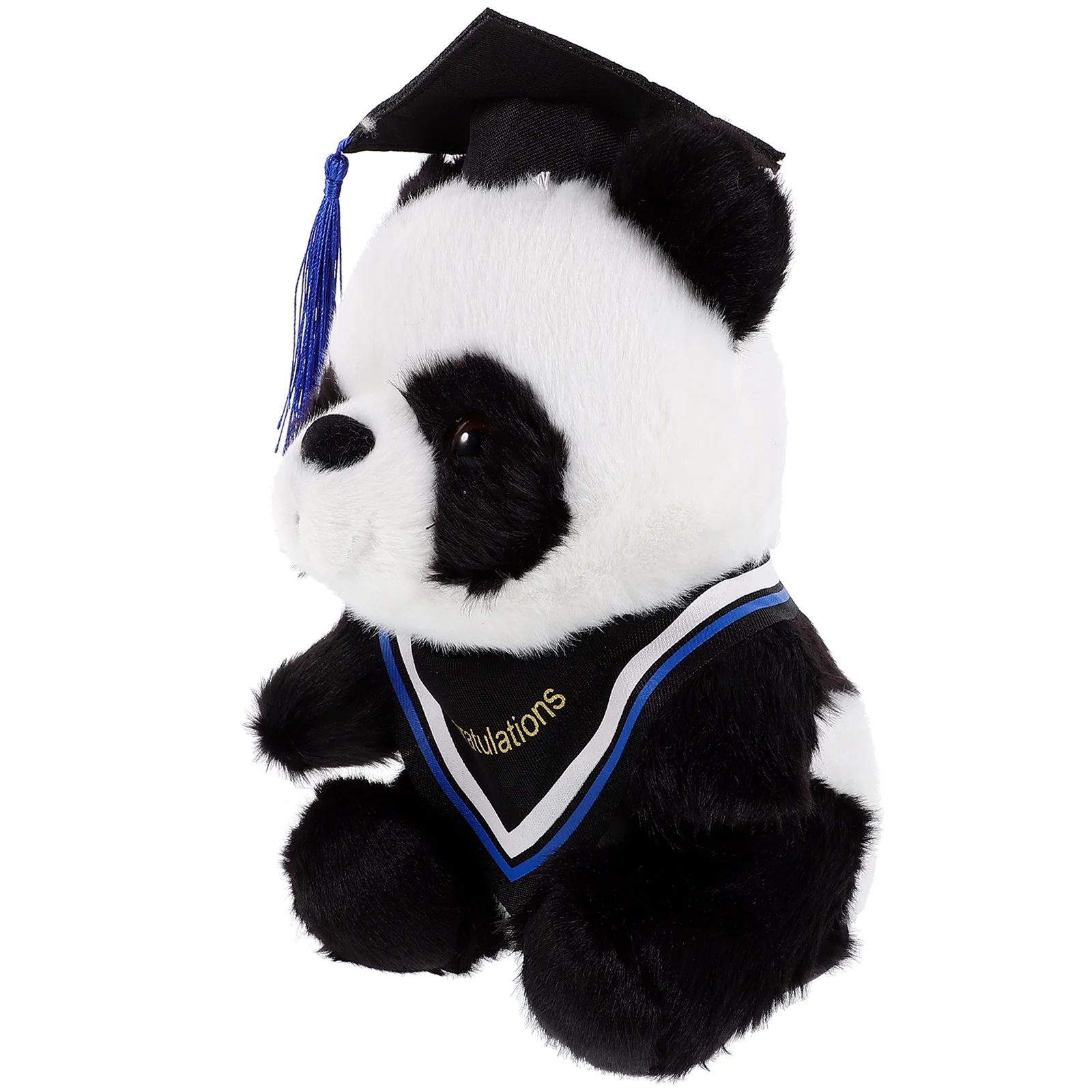 Doctor KrasnoPlush Figure Jouets avec casquette de graduation, AdTosCartoon, Cadeau d'animaux en peluche mignons