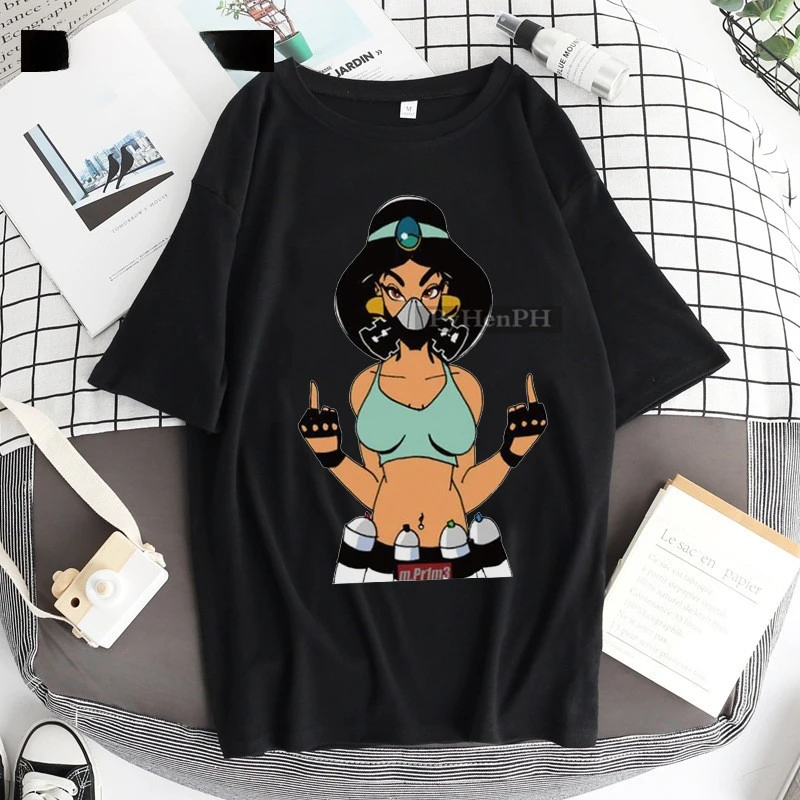 

Personalized Princess Graphic Printing Summer Luxury Brand Cotton Men's and Women's T-Shirts Short Sleeves Street Fashion