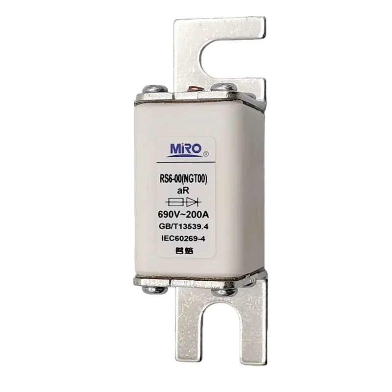 1 шт. RS6-00 NGT00 690V 25A 32A 40A 50A 63A 80A 100A 125A 160A 200A 250A 300A 315A 350A 400A Быстродействующий болтовой предохранитель квадратного сечения