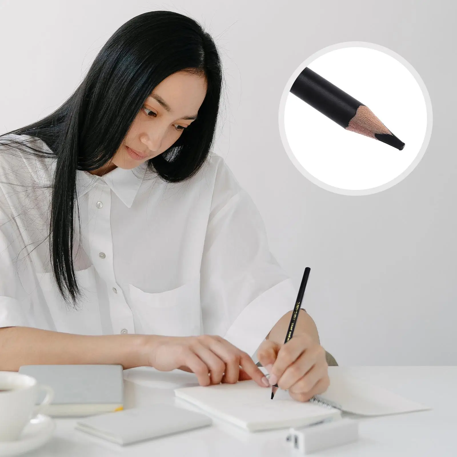 2 Pcs Underglaze Drawing Pencil Smooth Writing Erasable Handicraft Ceramic Pottery Painting Color