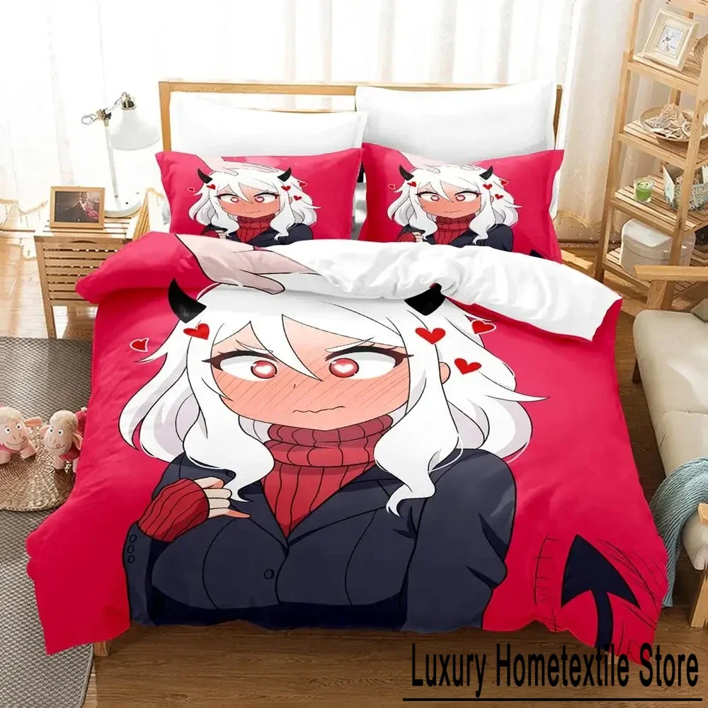 

Anime Game Helltaker Bedding Set Duvet Cover Bed Set Quilt Cover Pillowcase Comforter king Queen Size Boys Adult Bedding Set