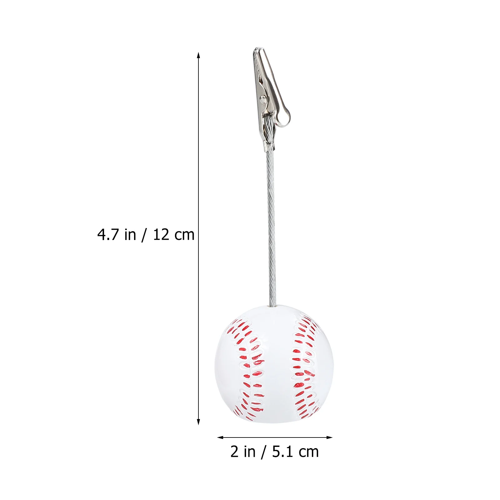 

4Pcs Photo Alligator Clips Multi-Functional Desktop Memo Holder Photo Stands Rugby Baseball Theme Home Decoration Keepsake