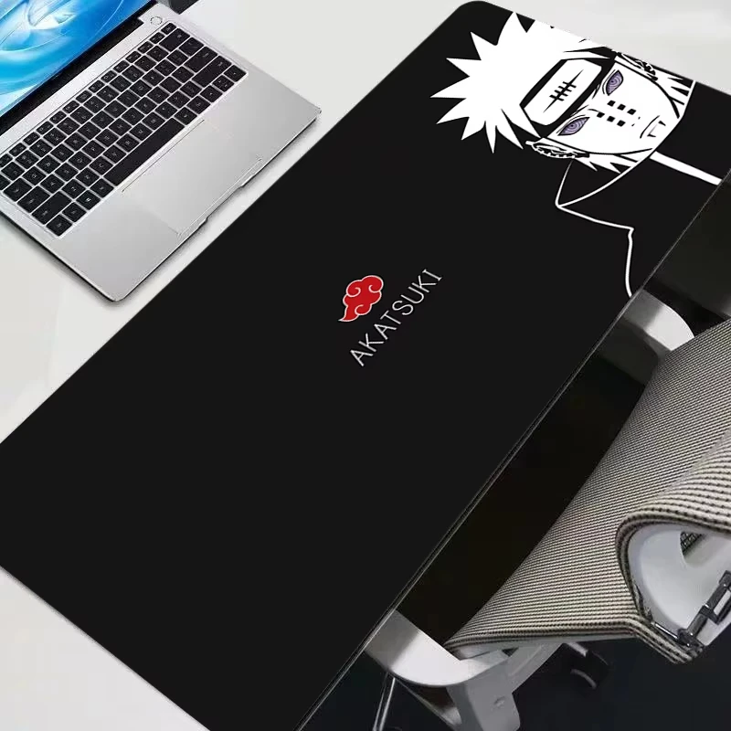 Grande Mouse Pad Anime AKATSUKI N-Naruto, Acessórios para Jogos, Tapete de Mesa para Teclado Varmilo, Carpete para Gamer, Mousepad