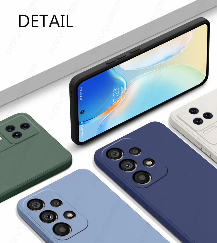 Luxury Original Liquid Silicone Soft Cover For Samsung Galaxy A12 A22 A32 A52 A13 4G A35 A54 A14 A33 A53 A25 5G A15 M52 A55 Case - náhled 3