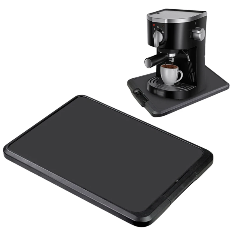 Bandeja deslizante para cafetera, tostadora, electrodomésticos cocina, almacenamiento encimera, almohadillas cocina