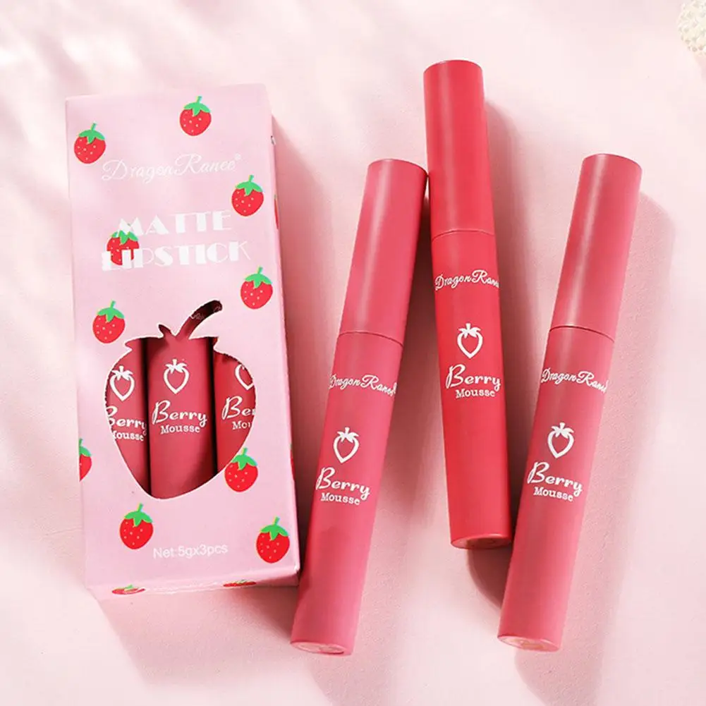 Set Waterproof Velvet Matte Nude Lip Gloss Sexy Long Lasting antiaderente Cup Nude Red Liquid Lipstick Makeup Korea Cosmetics