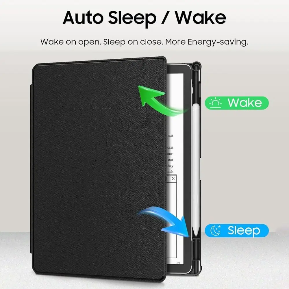 Auto Sleep/Wake Magnetic Case PU Leather Shockproof Protective Cover Wear Resistant for Kindle Scribe Colorsoft B/W 2025 11 inch