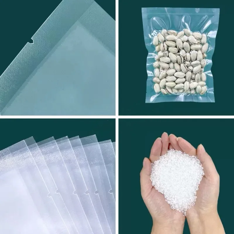 100 قطعة من أكياس حفظ الطعام المكنسة الكهربائية، حقيبة مكنسة كهربائية للطعام، لإعداد وجبة تخزين Vac وSus Vide، حقيبة مختومة لحفظ الطعام #5