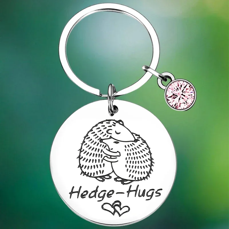 Funny Hedgehog Keychain Cute Couple Gifts Key Chain Pendant Boyfriend 1 Year Anniversary Gift