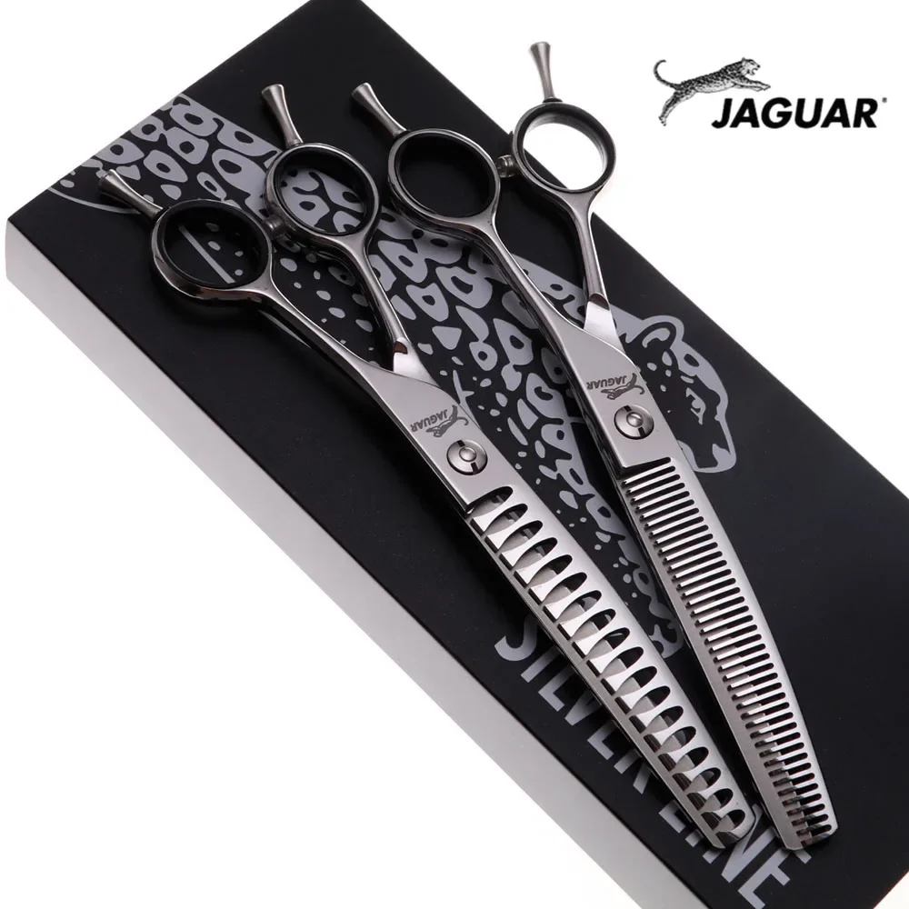 JP 440C 7.0 inch Professional Dog Grooming Shears Curved Thinning Scissors for Dog Face Body Cutiing High Quality