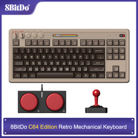 8BitDo Retro Mechanical Keyboard, BT/2.4G/USB-C Hot Swappable Gaming Keyboard with 87 Keys, Dual Super Programmable Buttons