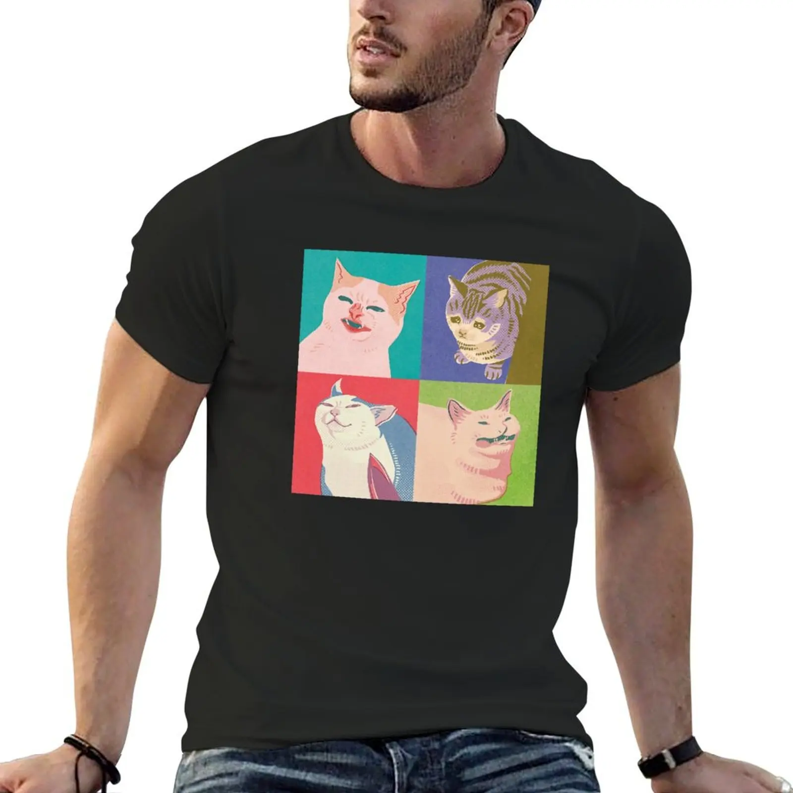 

Four Meme Cats of the Apocalypse T-Shirt essential t shirt anime luxury clothes men