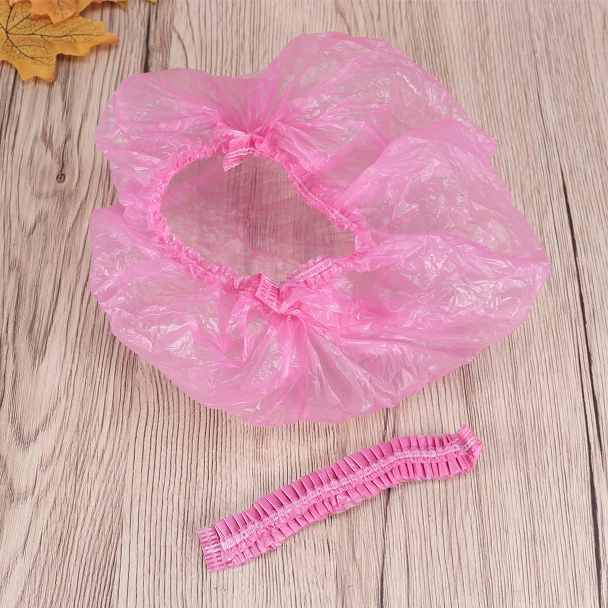 

200 Pcs Disposable Hair Dye Cover Salon Barber Hair Dye Hotel Use Transparent Head Cover For Beauty Salon Bath Hat