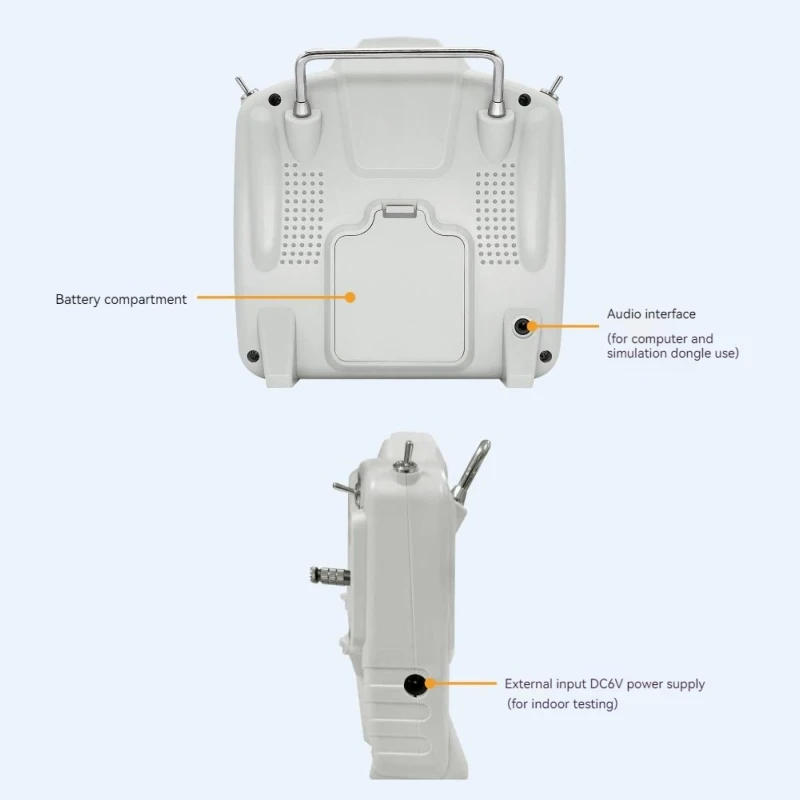 MicroZone Controlador Transmissor com Receptor MC8RE, Sistema de Rádio para RC Aircraft Drones, Multirotor Helicópteros, 2.4G, VS MC6C