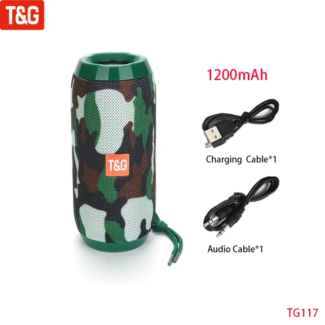 T&G Drahtlose Tragbare Bluetooth Lautsprecher Caixa De Som Blutooth Musik Sound Box Für Radio FM Subwoofer Bluetooth Audio Hand Freies Baffe 10