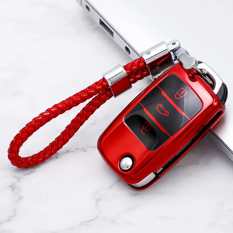 حافظة مفاتيح السيارة عن بعد من البولي يوريثان لـ Changan CS75 Eado CS35 Raeton CS15 V3 V5 V7 ملحقات حماية حامل المفتاح الذكي #5