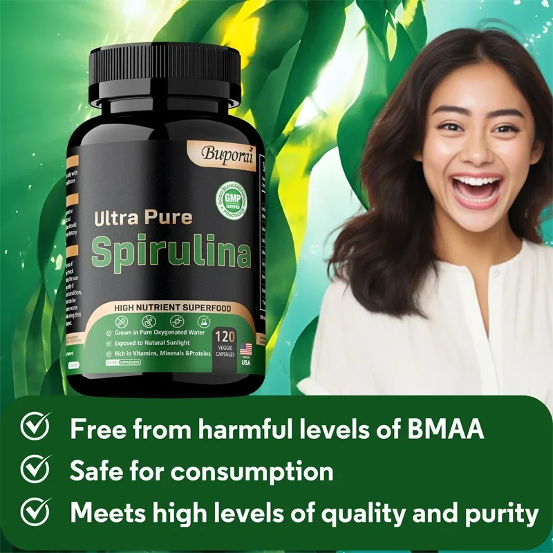 Organic Spirulina - Detoxification, Immune System, Cardiovascular, Antioxidant, Improve Digestive HealthSupplementsSupplements - Image 6