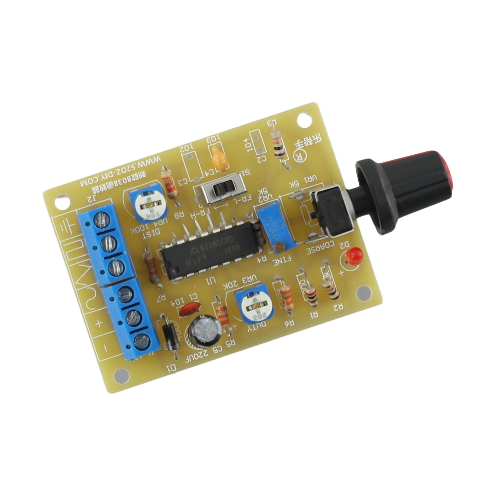 Function Signal Generator Module 8038 with Sine Square Triangle Wave Output Designed for Electronics DIY and Testing