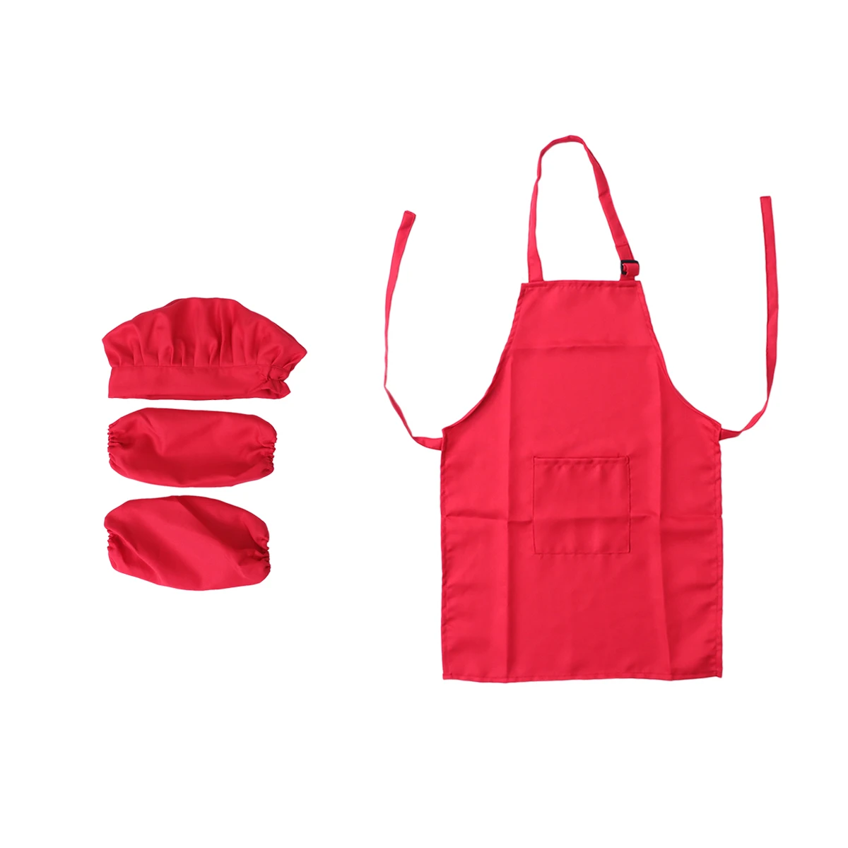 Hut-Ärmel-Schürzen-Set und für Kinder, Spielküche, Familie, Anzieh-Kinderschürzen, Kochen von Kindern