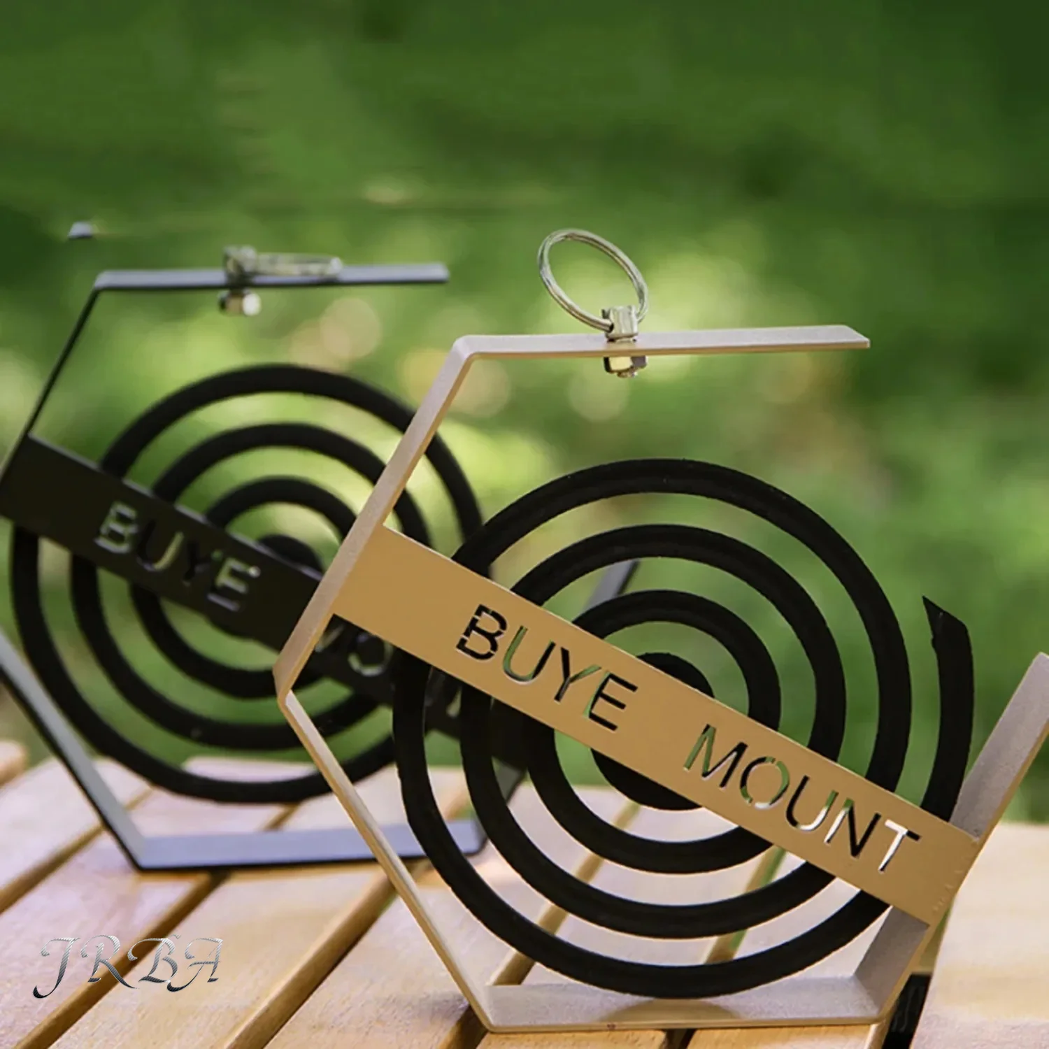 Outdoor Hanging Mosquito Coil Holder Black Camping Supplies Hiking Tourist Mosquito Coil Tray Essential Camping Tool image 3