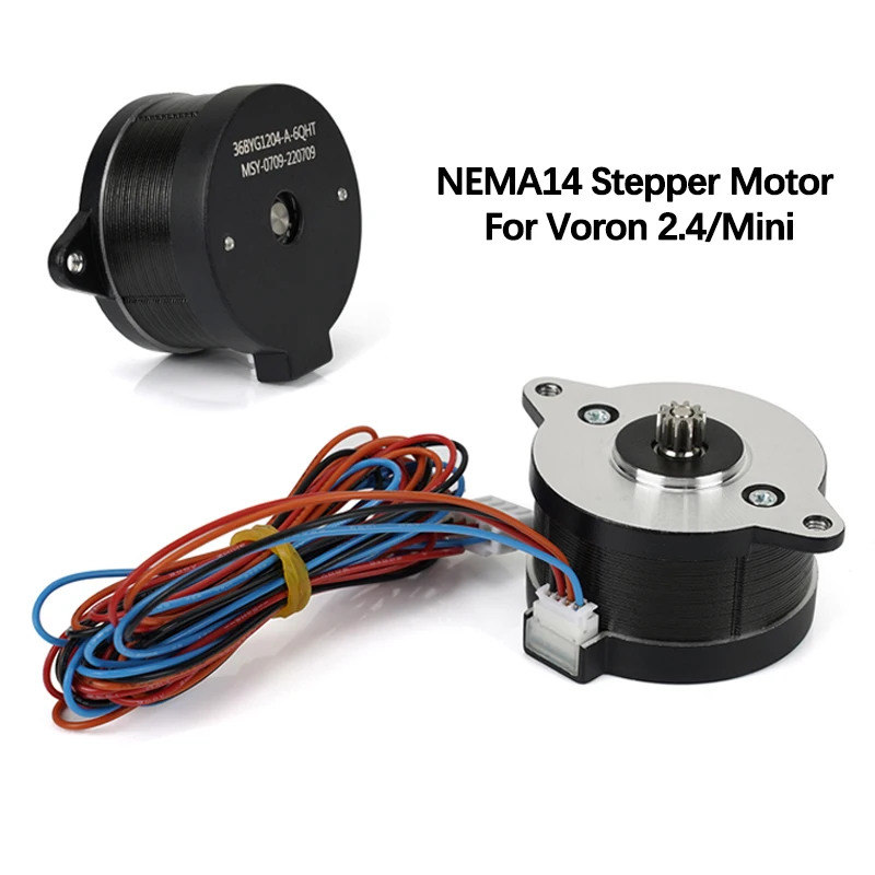 

Шаговый двигатель NEMA14 6BYG1204-A-6QHT для Voron 2,4, круглый двигатель 36 мм для 3D-принтера Orbiter Sherpa, мини-экструдер Voron Hotend