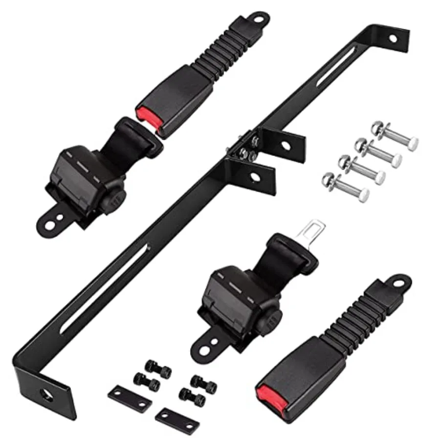 

Универсальные выдвижные ремни безопасности для 2 пассажиров и комплект кронштейнов для Club Car, EZGO, Yamaha и т.д. Гольф-кар