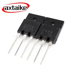 5PCS KTB778 KTD998 B778 D998 2SB778 2SD998 TO-3PF NPN PNP 120V 10A Transistor tubo amplificatore di potenza