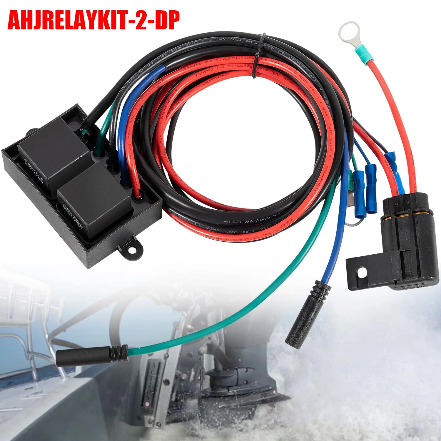 

MX Relay Harness Jack Plate Wiring Replacement Parts Kit for 2014 to Present Atlas Series Outboard Motor Hydraulic Jack Plates