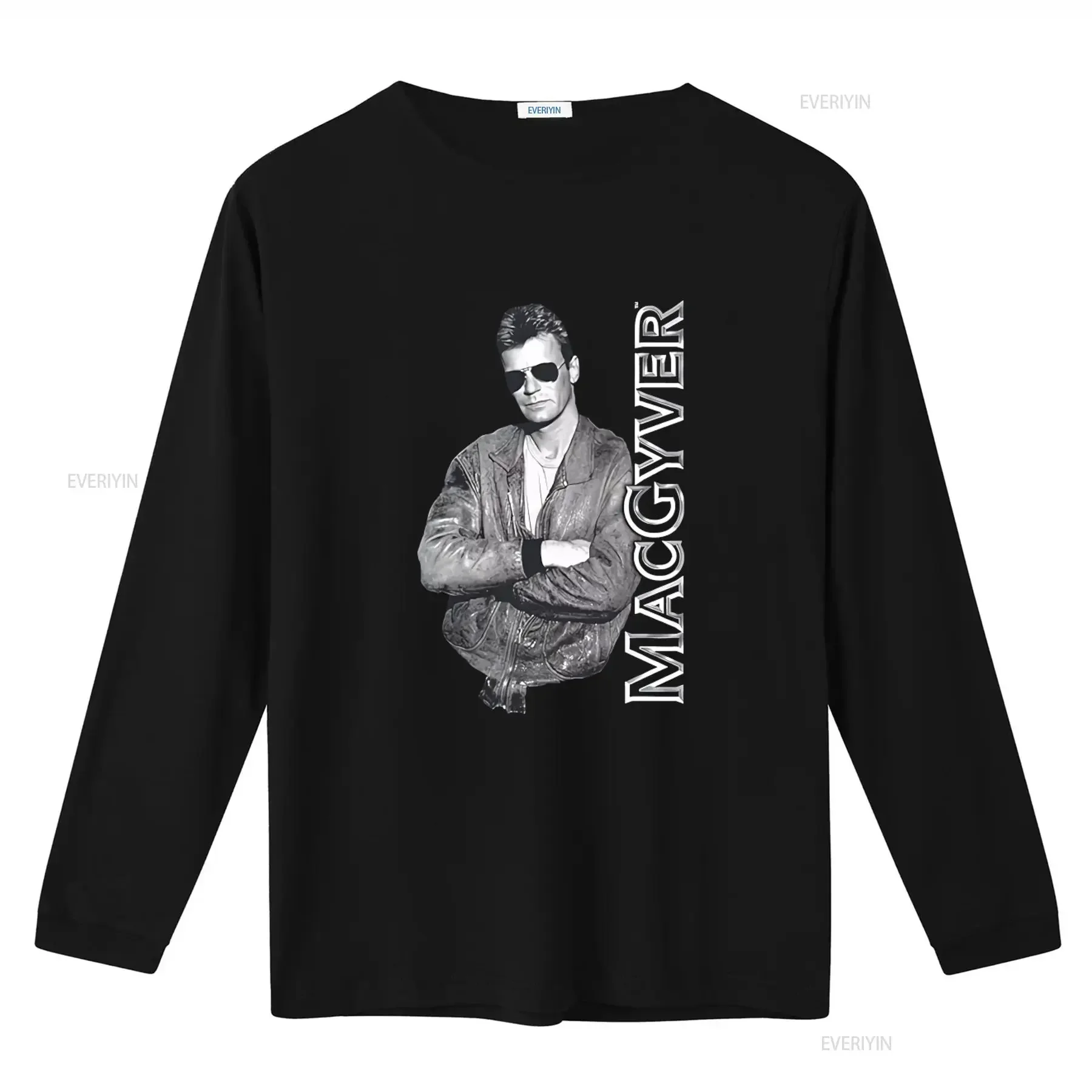 Macgyver Cool Authorized Men's T Shirt Stylish Design Comfortable Fit Perfect for Fans vintage Washed Top For Everyday Wear