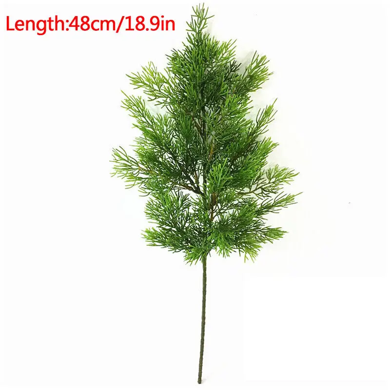 Large Artificial Fake Leaf Green Plant Cypress Tree Christmas Home Decor DIY