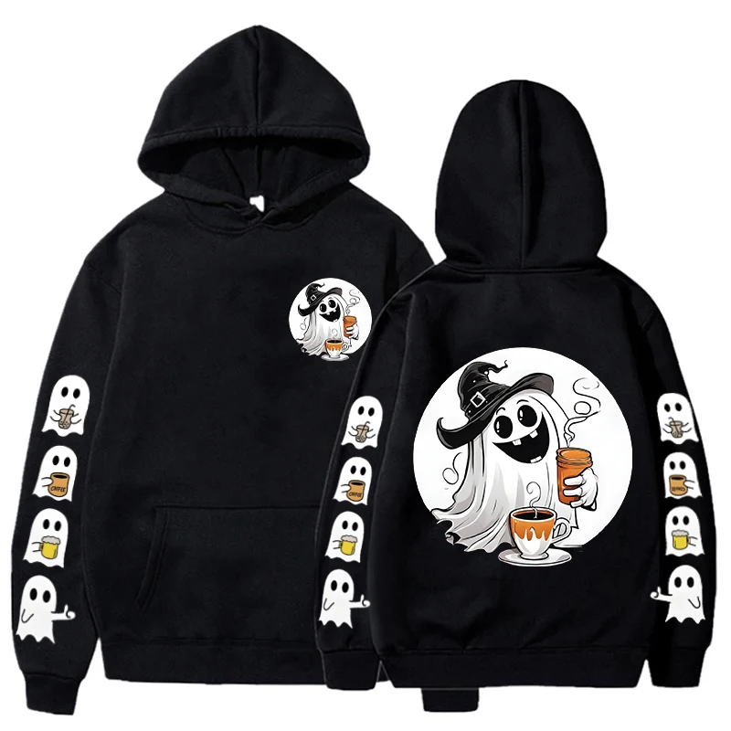 Engraçado e bonito Boo Ghost Hoodies para homens e mulheres, pulôver casual, moletons com capuz, casacos designer, Hip Hop, assustador, festa de Halloween