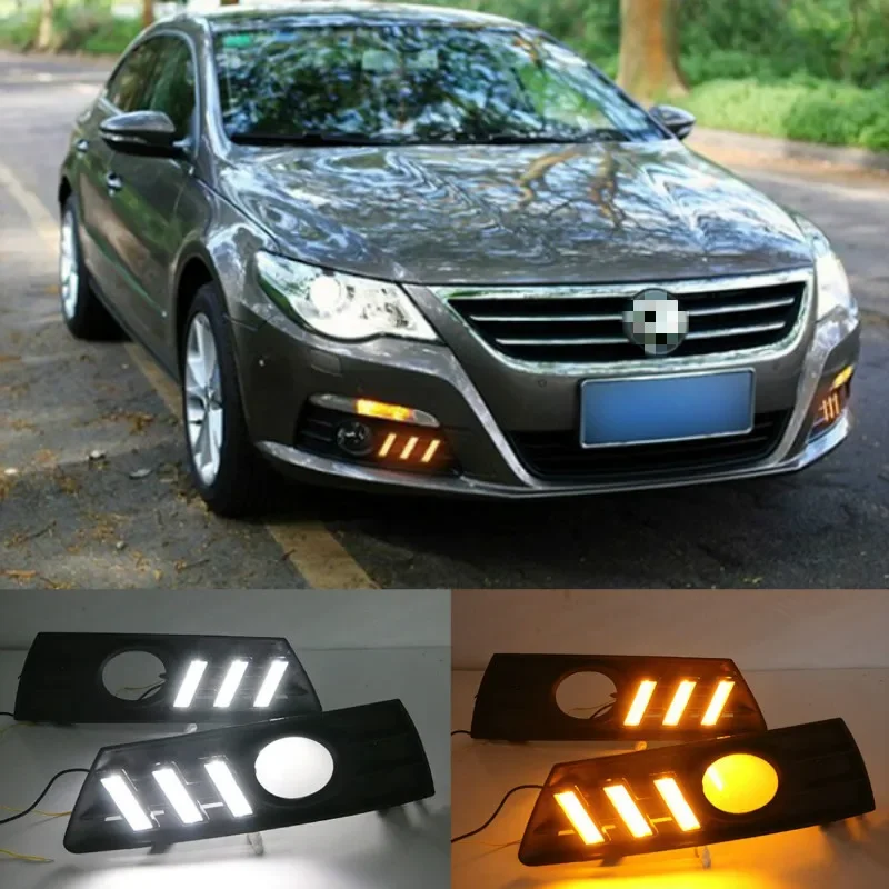 LED Daytime Running Light For Volkswagen Passat CC 2009 2010 2011 2012 2013 Waterproof ABS 12V Car DRL Fog Lamp Decoration