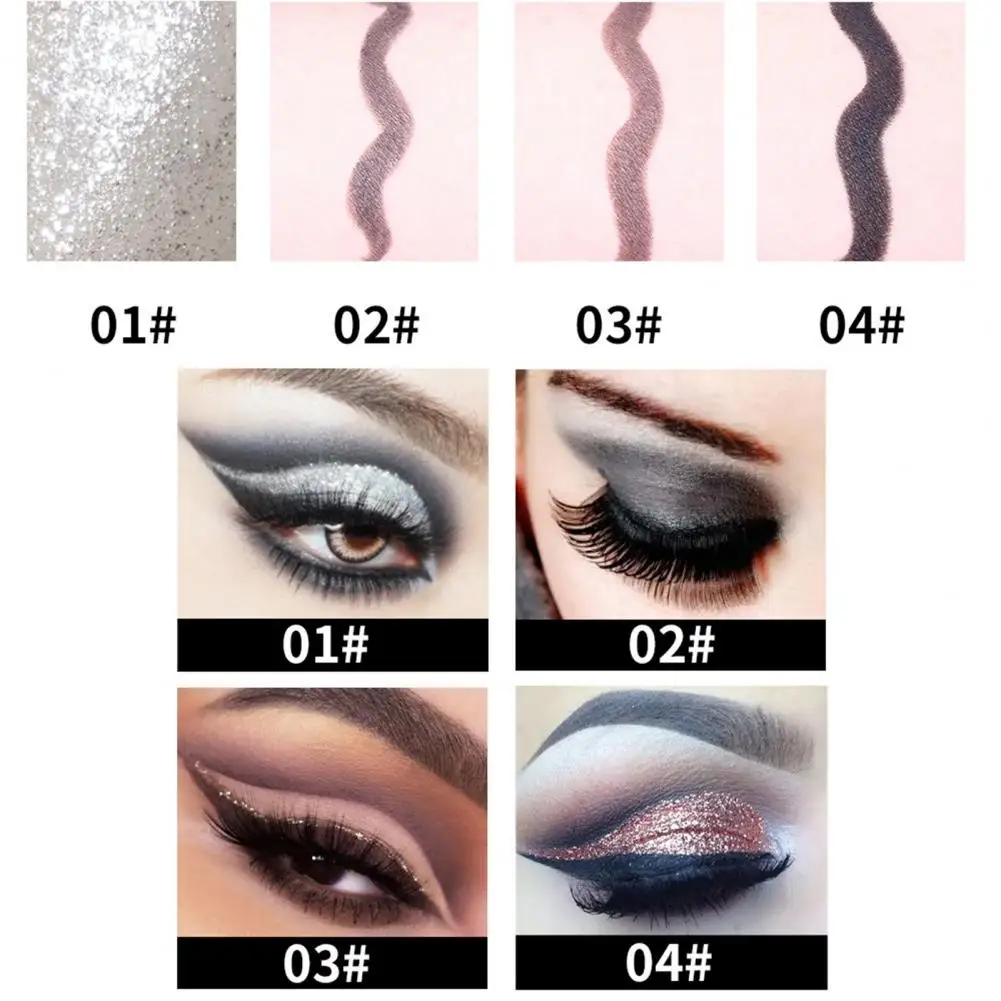 3g Eyeliner Bleistift wasserdicht Eyeliner Bleistift Set langlebige wisch feste Augen Make-up Werkzeuge schwarz braun für Frauen für verschiedene