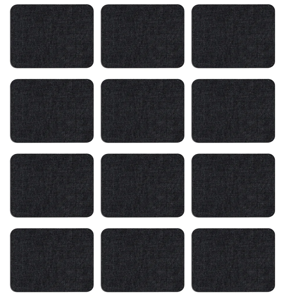 

20pcs Black Ironing Adhesive Jean Patch For Diy Repair Decor Soft Durable Cloth Sticker For Jeans Hats Bags Shoes Crafts