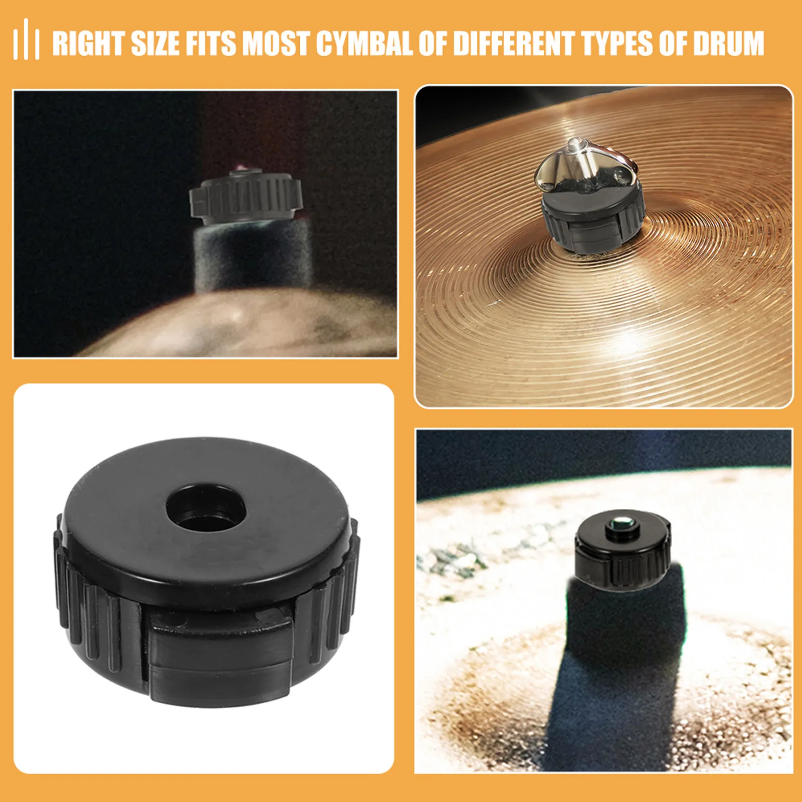 10Pcs Cymbal Nut Lock Quick Release Design PP Durability Reliable Fit All Standard Cymbal Stands Drum Components Percussion