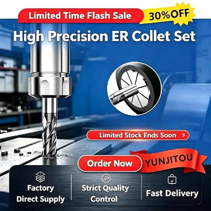Low Runout ER11 ER16 ER20 Spring Collet High Precision Elastic Chuck CNC Spindle Router DIY Engraving Lathe Tools