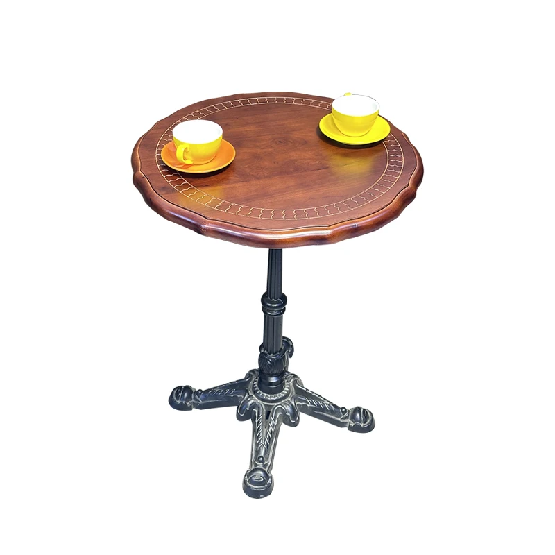 

Internet celebrity retro cafe table and chair combination milk tea dessert shop antique style