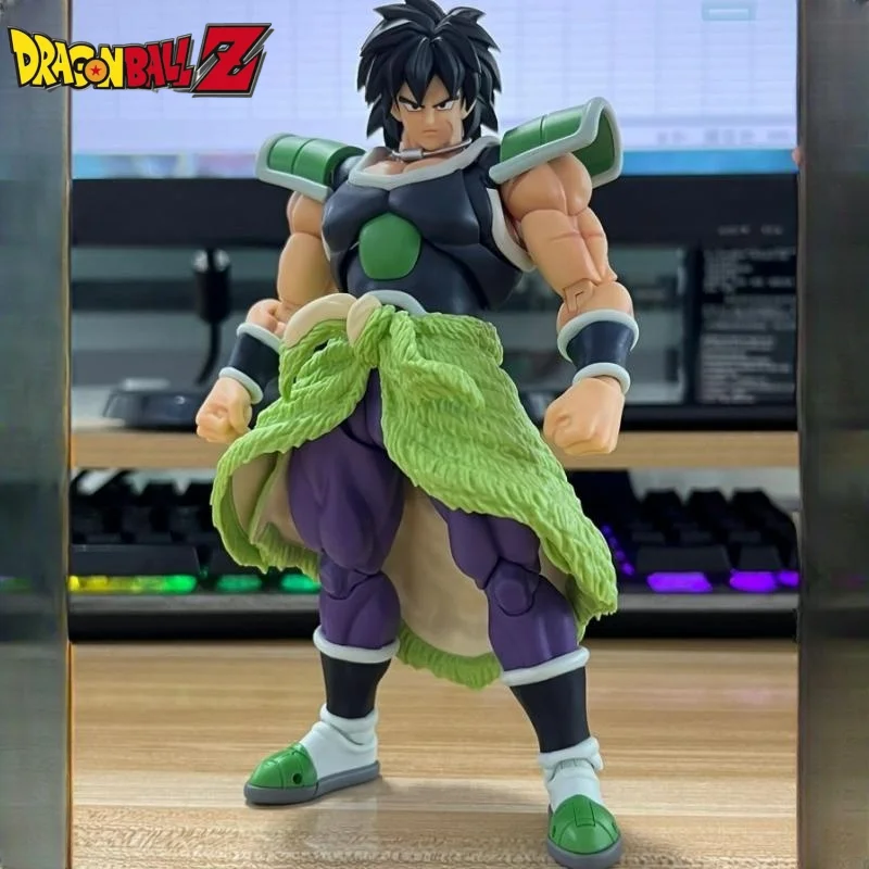 

Bandai Dragon Ball Figure Genuine Shf Limited Supe Z Broly Joints Movable Model Dolls Action Collectible Hand-Made Gifts Toys