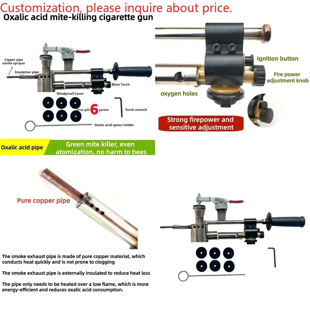 

Oxalic Acid Evaporator Bee Mite Treatment Fog Machine Bees Sublimator Beehive Heated Vaporization Smoker Beekeeping Tools