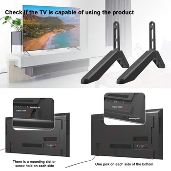 2pcs TV stand holder mount universal TV height base LCD LED screen riser leg bracket table holder for Sony Samsung television