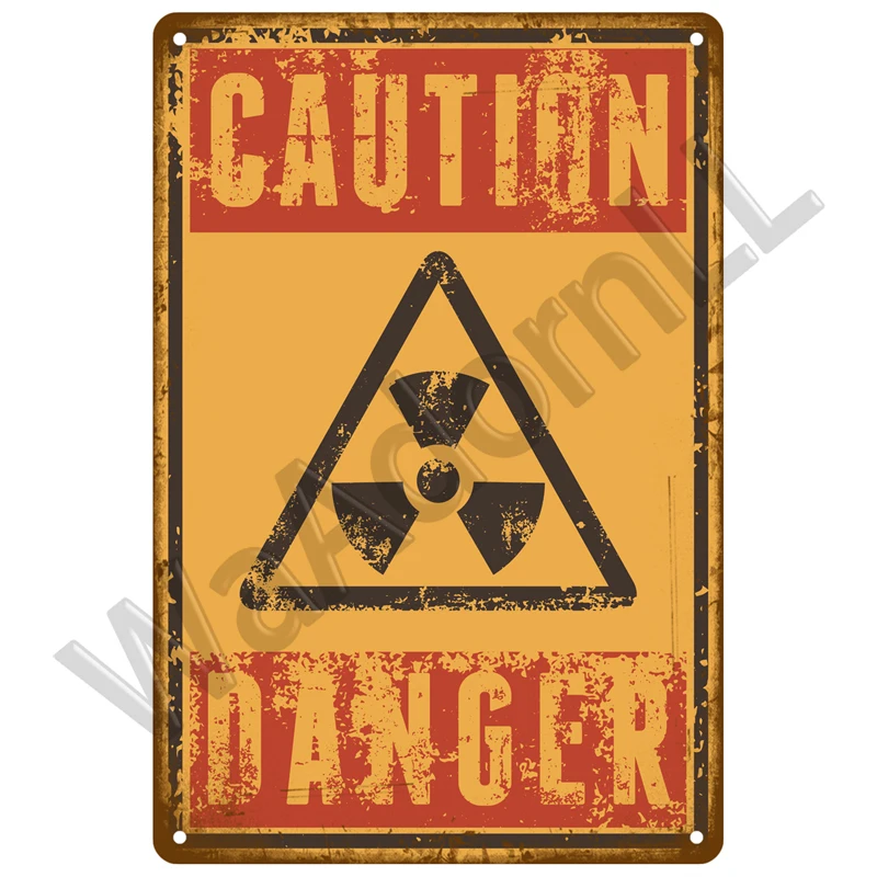 NONE Plakette Blechschild für Bar Pub Club Werkstatt Garage Park Hof Retro Vorsicht russische Warnung Vintage Metallschild Home Wall Decor Art 7