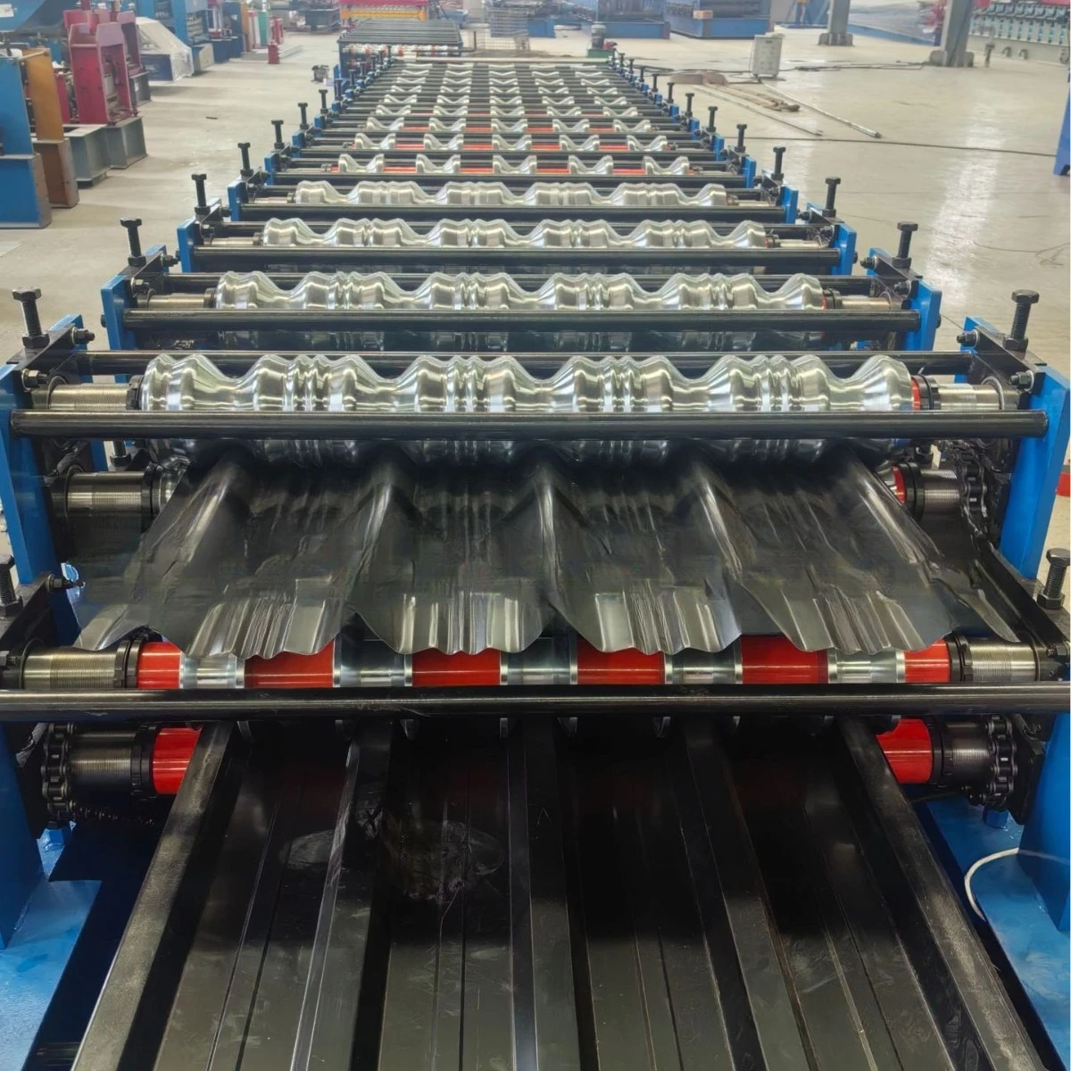 

Iron sheet automatic tile pressing machine equipment Color steel tile metal cold bending equipment