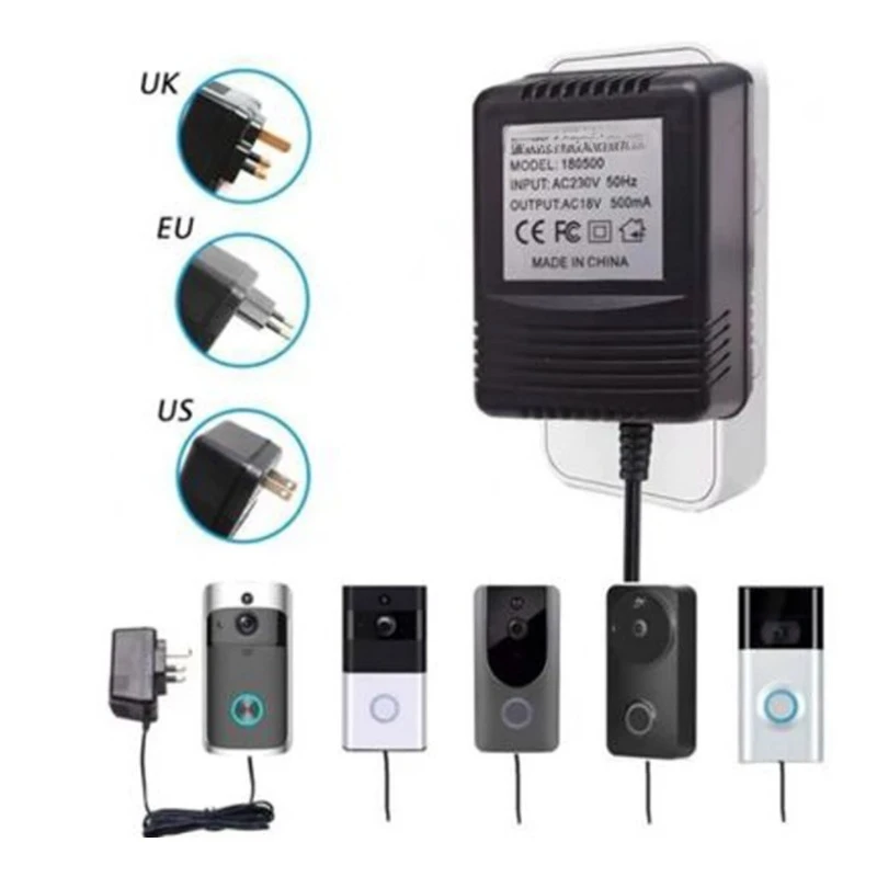 18V 500mAh AC Power Adapter European Union US Specification 110V 220V Transformer Charger, Suitable for  V5 Wireless Video