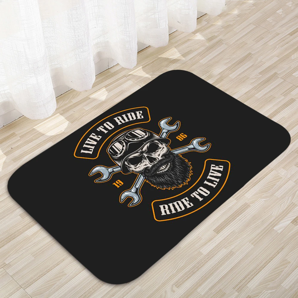 Tapis de sol moderne pour la décoration intérieure, motard, addict, motard, Chopper, Bobber, Motard, Hurrad, tapis de maison, paillassons, 152